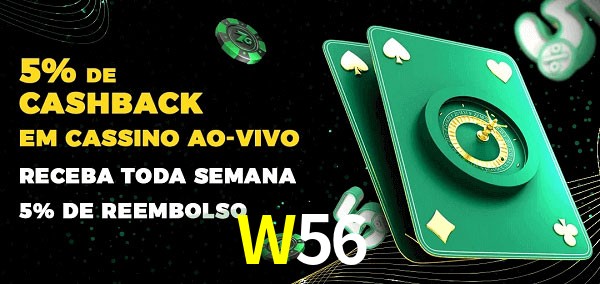 Promoções do cassino ao Vivo W56