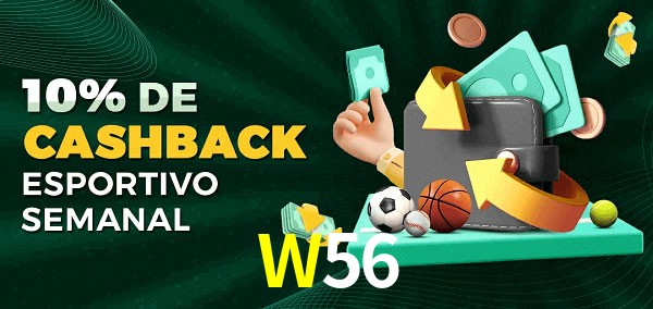 10% de bônus de cashback na W56